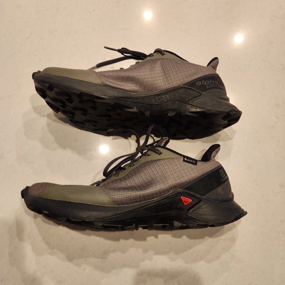 Salomon Alpha Cross GTX trail shoe. Size 10 - Picture 2 of 9